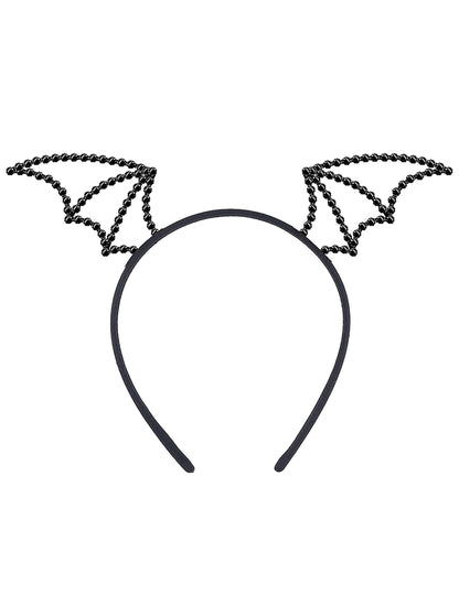 Chauve-Souris fejpánt fekete strasszokkal