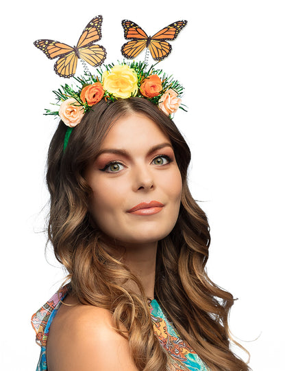 Felnőtt virág és pillangó fejpánt