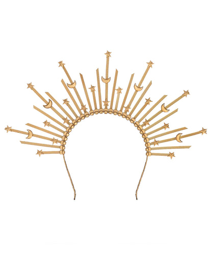 Felnőtt csillag és hold glória fejpánt