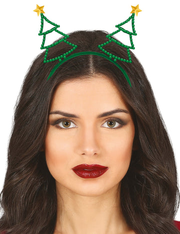 Felnőtt karácsonyfa strassz fejpánt