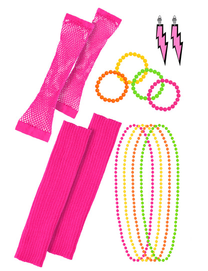 Détail des éléments du set d'accessoires années 80