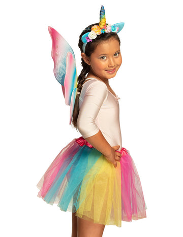 A lányok többszínű egyszarvú tartozékok készlete