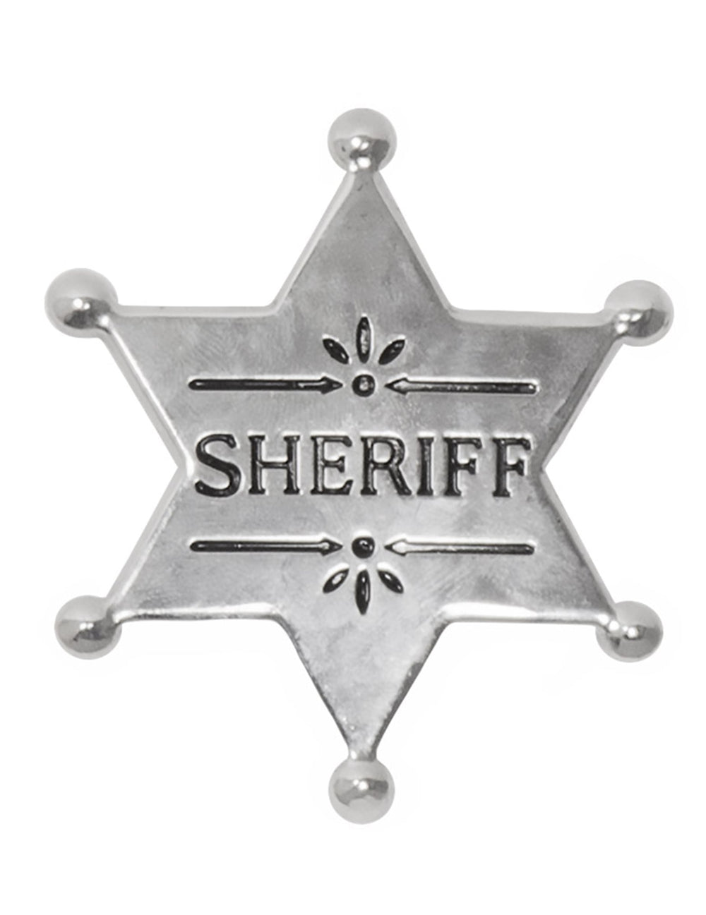 Étoile de shérif argentée du set d'accessoires de cowboy