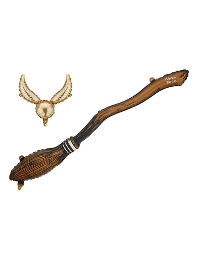 2 darabos Harry Potter™ fólia lufi szett Seprű és Aranycikesz