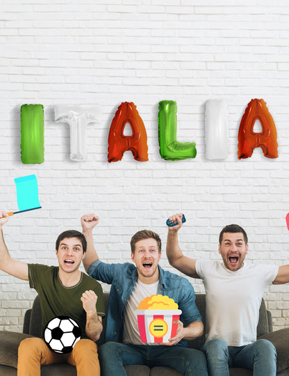 Mise en situation du set de ballons Italie
