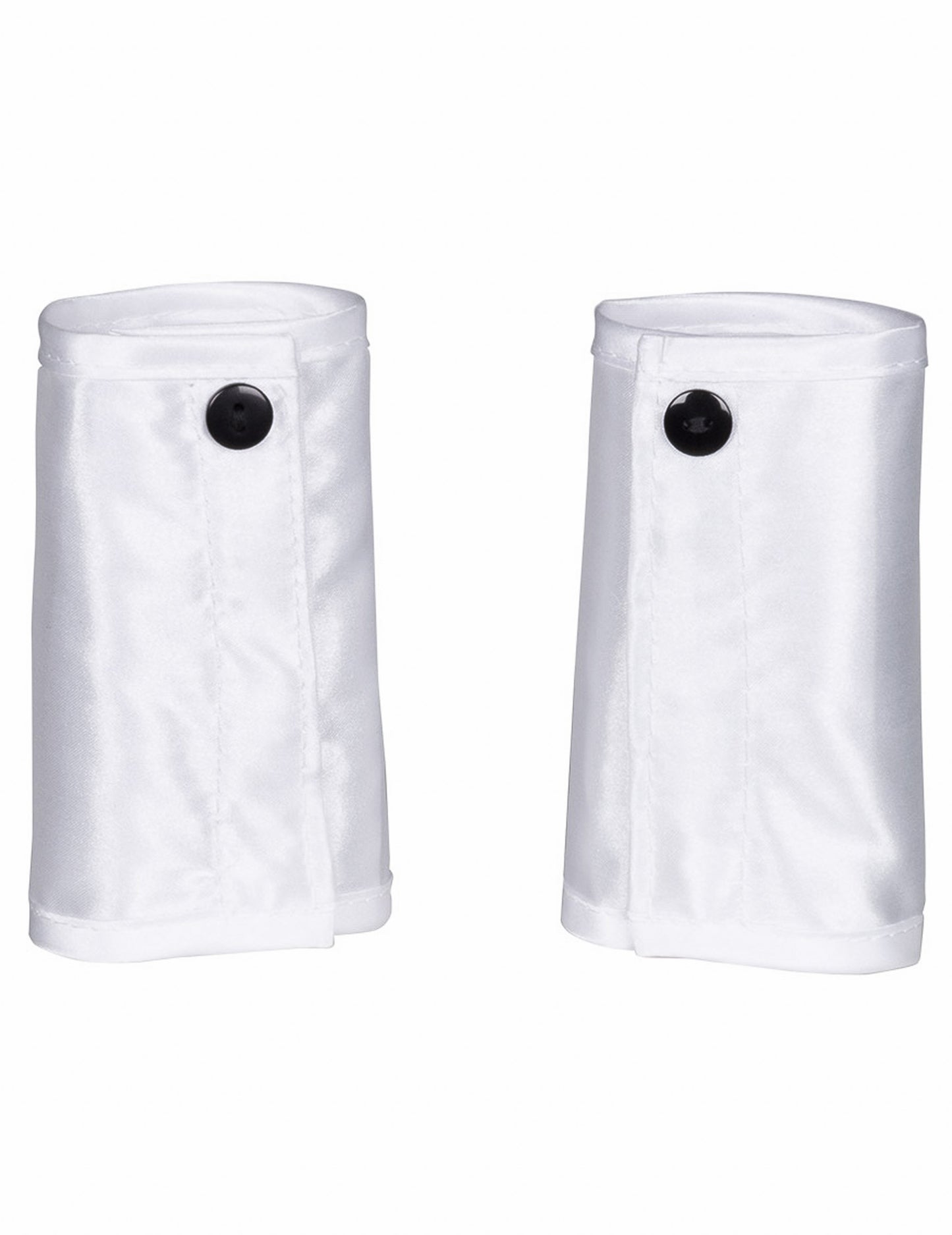 Manchettes blanches à boutons noirs du set lapin sexy pour adulte