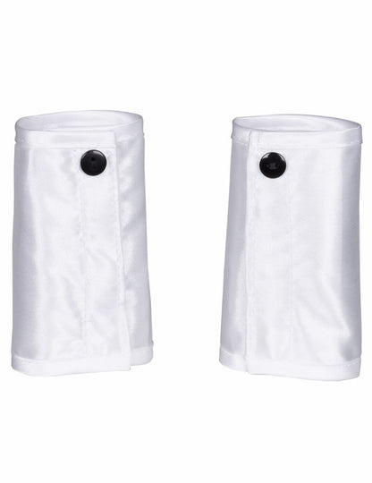 Manchettes blanches à boutons noirs du set lapin sexy pour adulte