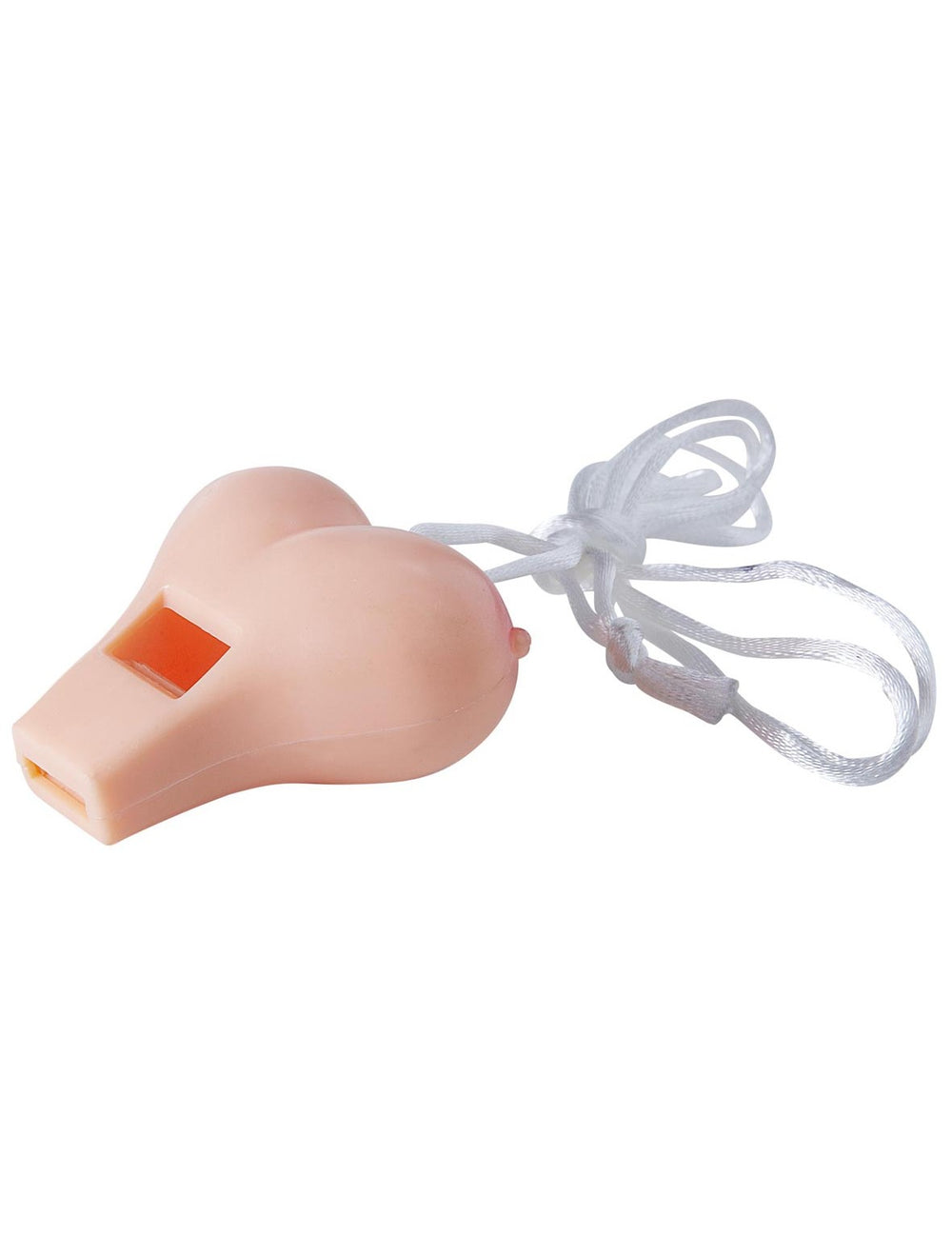 Vue de profil du sifflet coquin humoristique seins pour adulte
