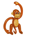 Singe gonflable thème jungle marron