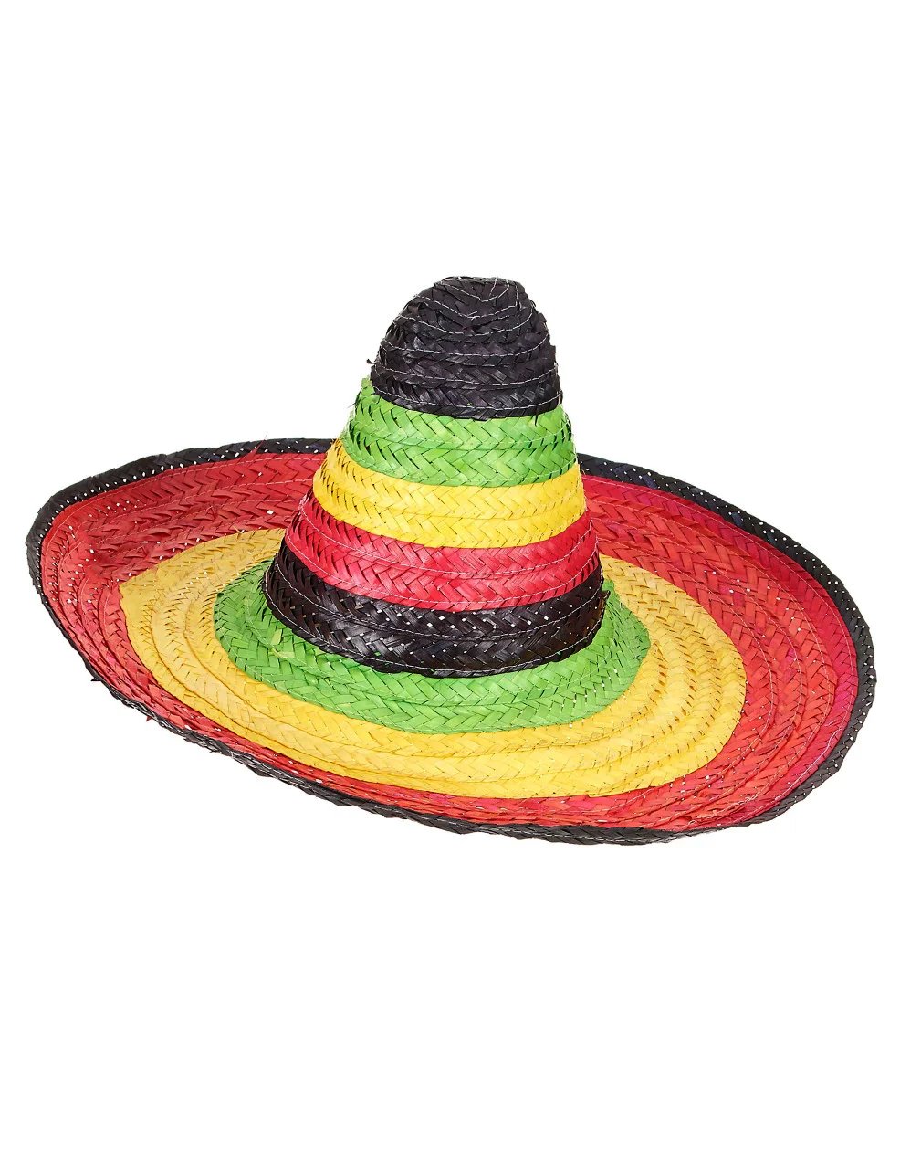 Mexikói többszínű sombrero határ és felnőtt fekete tipp