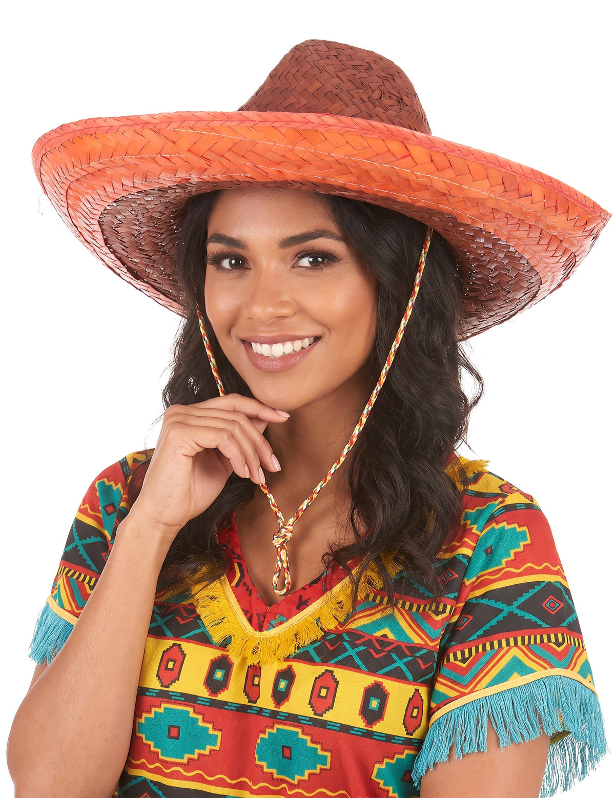Mexikói sombrero narancssárga felnőtt