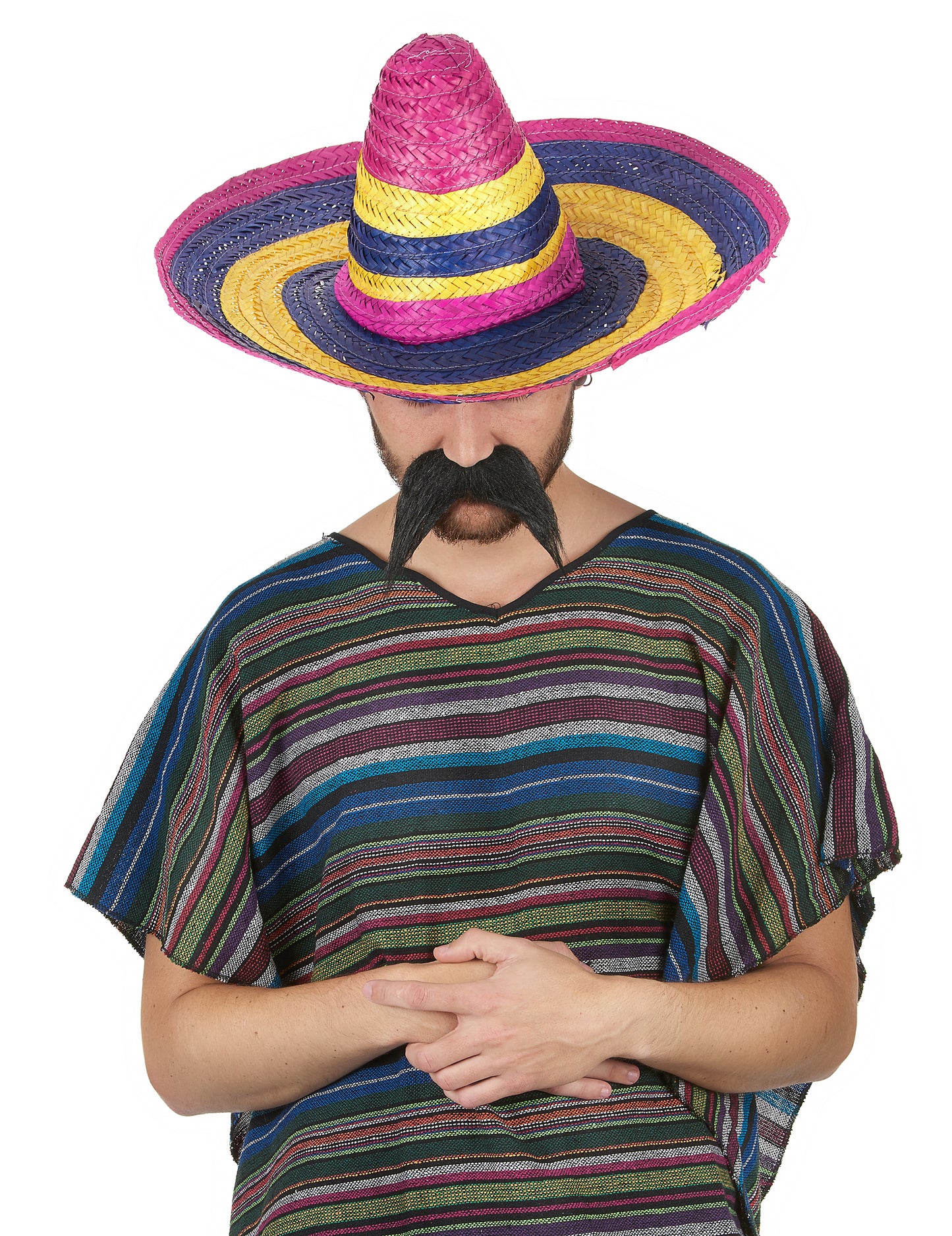Felnőtt sokszínű szalma sombrero