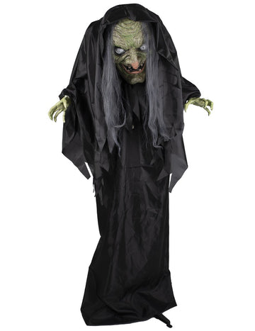 Hunchbacked Witch - Animált, hang, fényes 160 cm