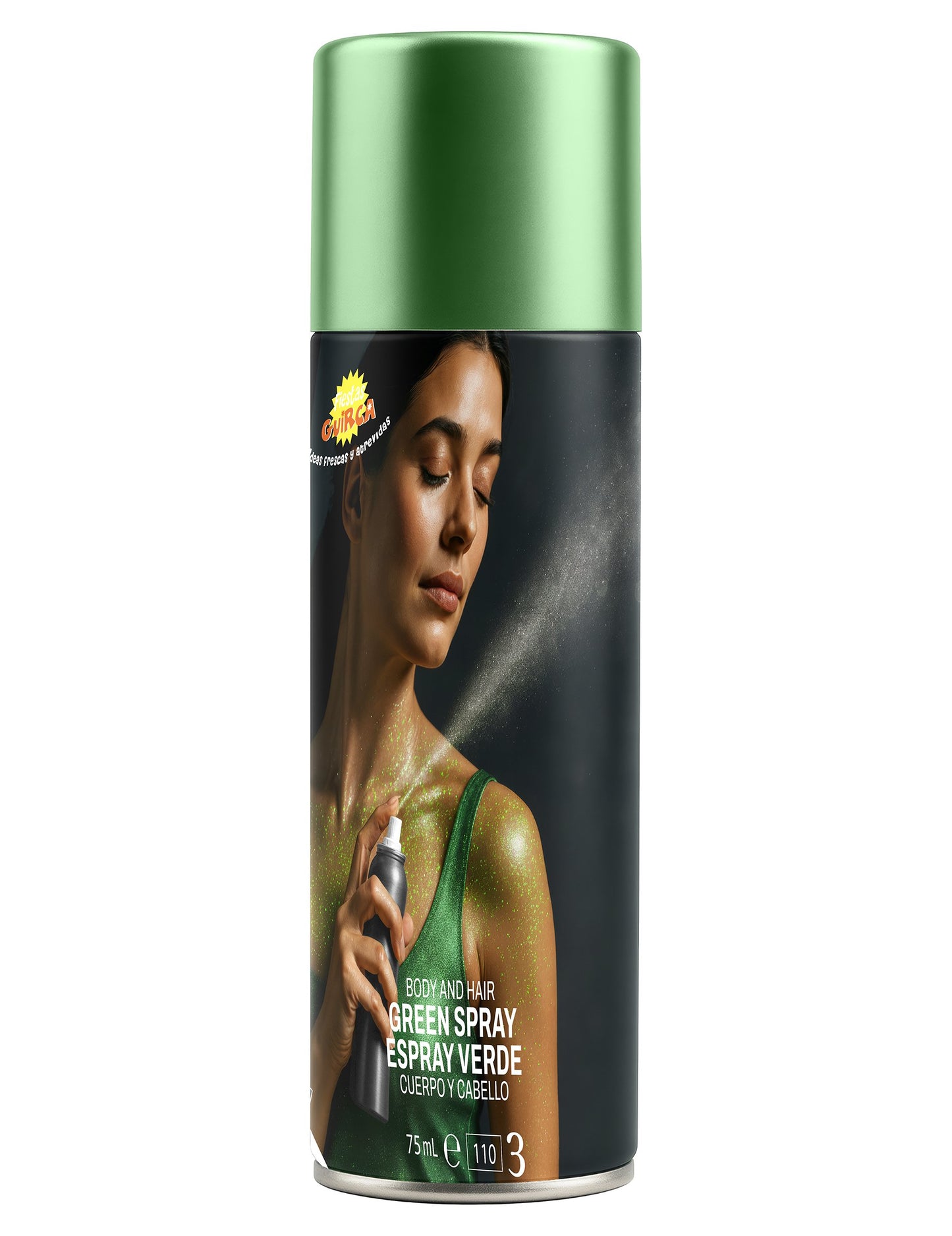 Csillogó test spray zöld 75 ml