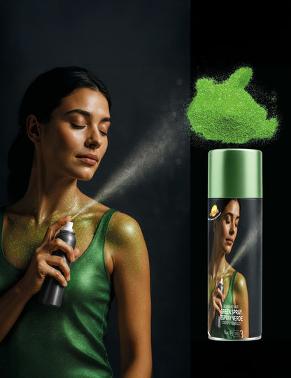 Csillogó test spray zöld 75 ml