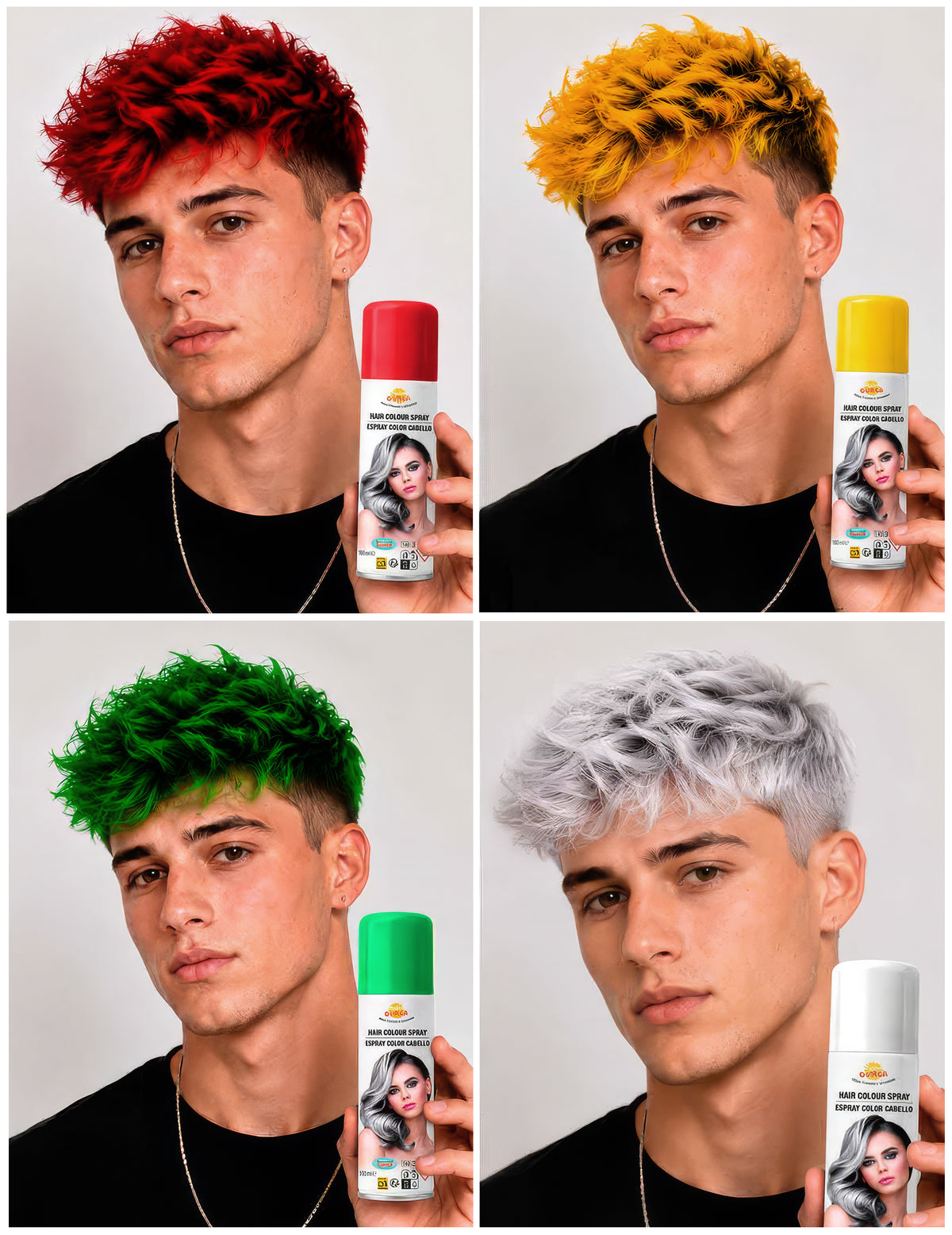 125 ml színes spray a színes hajhoz