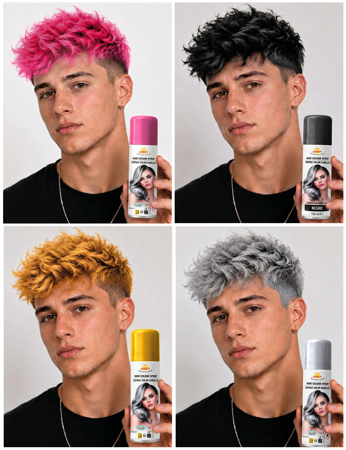 125 ml színes spray a színes hajhoz