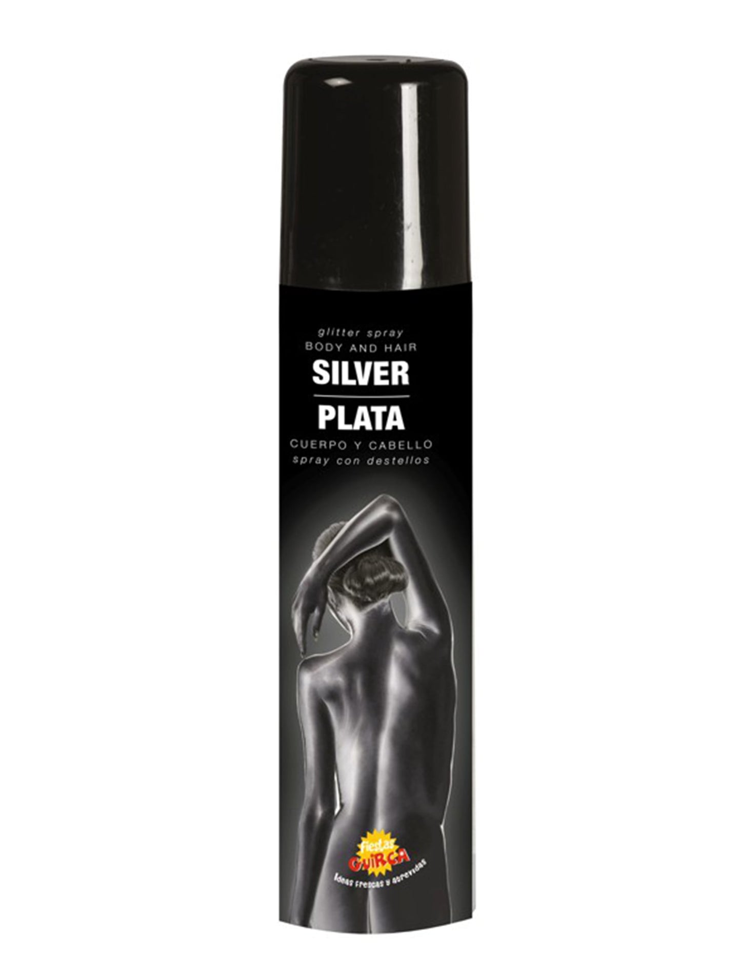 Spray pour le corps à paillettes argent