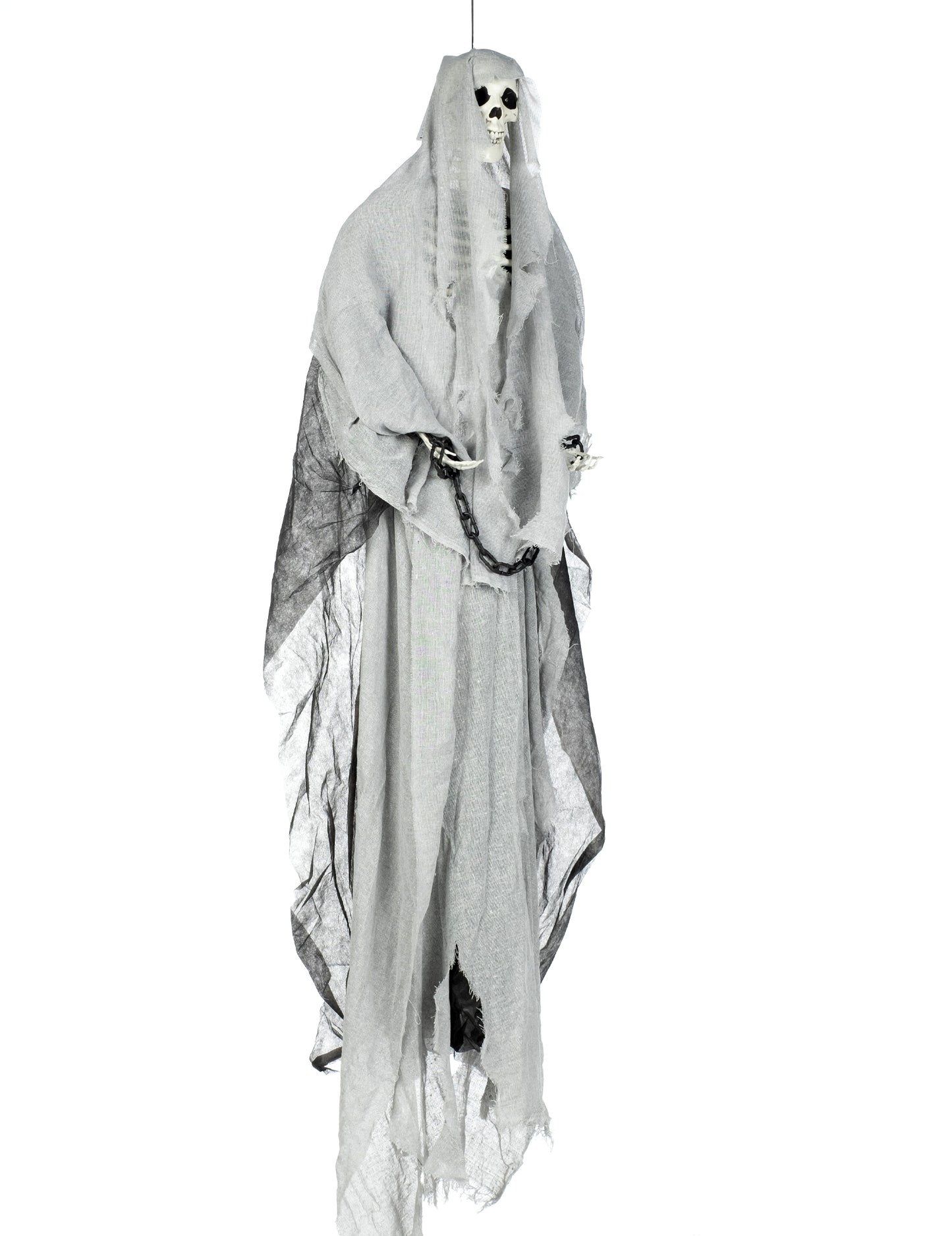 Halloween szürke függő csontváz 180 cm
