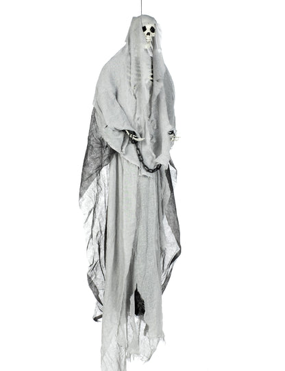 Halloween szürke függő csontváz 180 cm