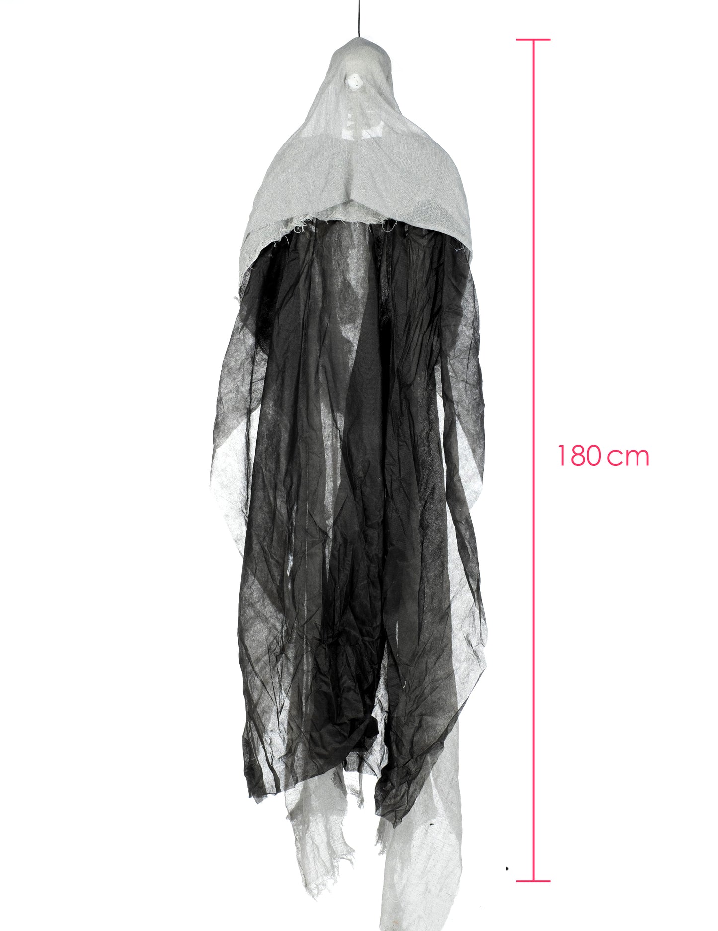 Halloween szürke függő csontváz 180 cm