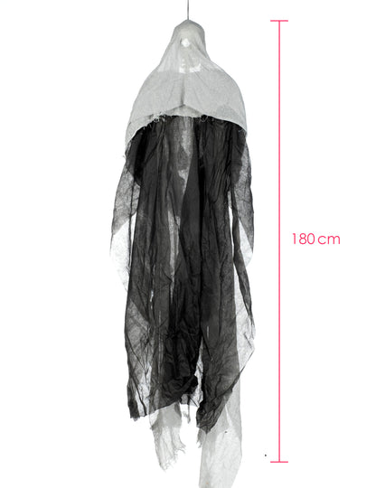 Halloween szürke függő csontváz 180 cm