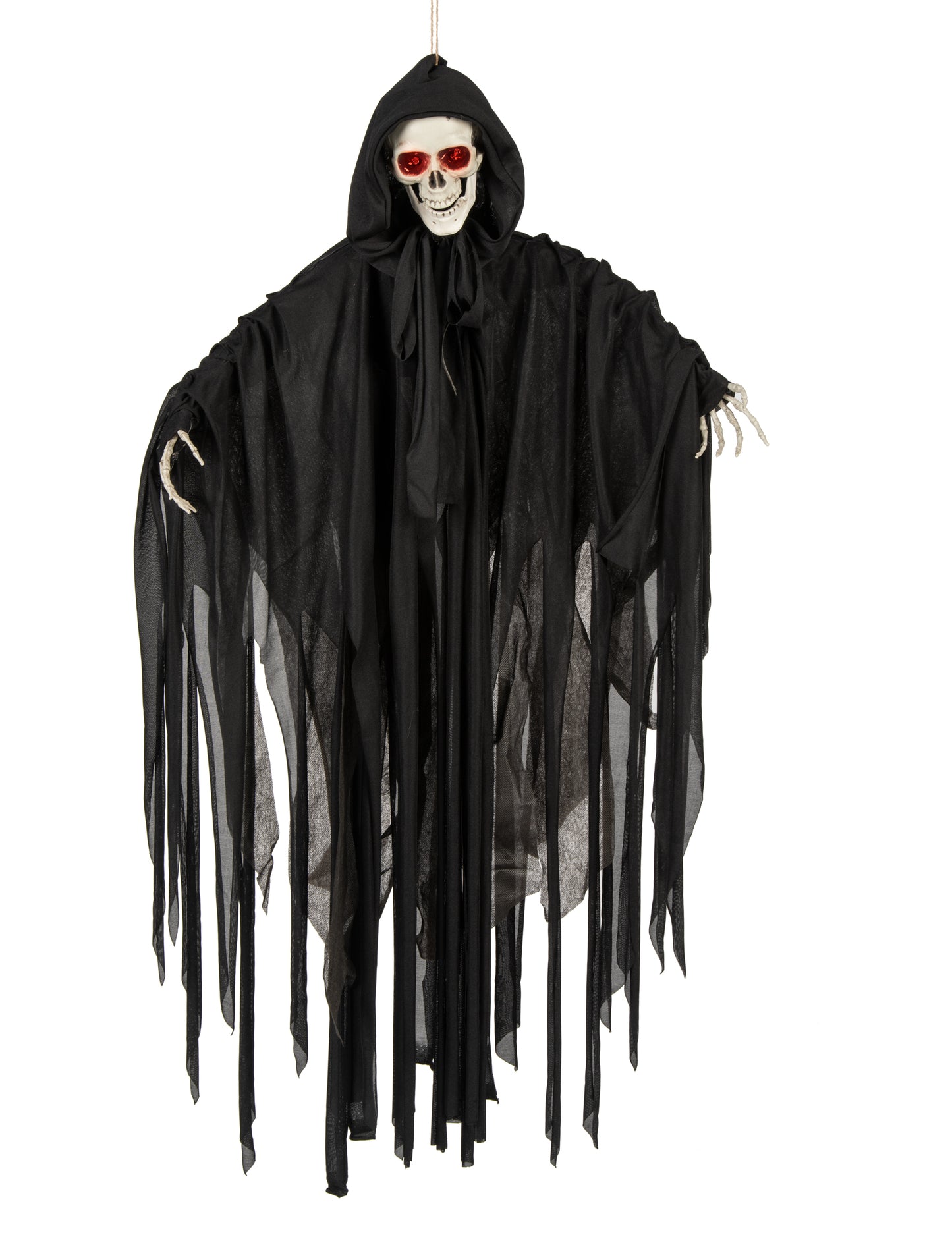 Könnyű, hang- és animált Halloween csontváz 90 cm