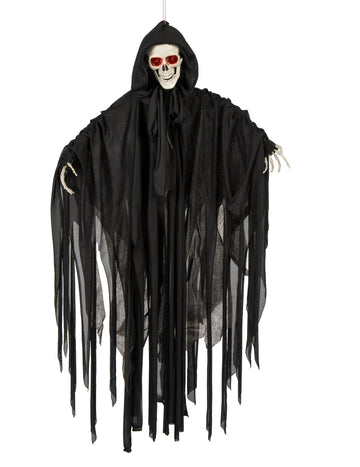 Könnyű, hang- és animált Halloween csontváz 90 cm