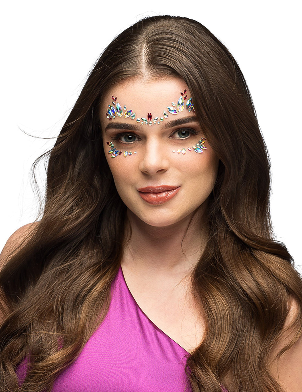 Strass adhésifs pour adulte irisés et roses