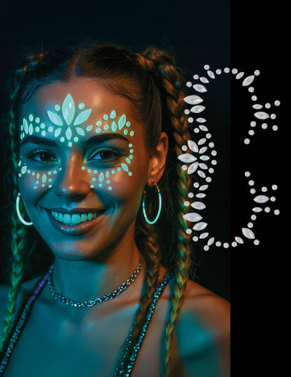 Foszforeszkáló ragasztó strasszok