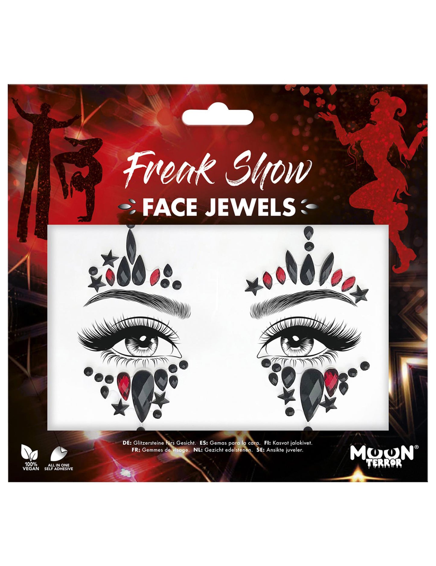 Ragasztó strasszok a gonosz Arlequine számára