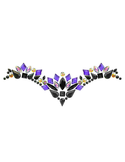 Détail du motif des strass adhésifs reine maléfique