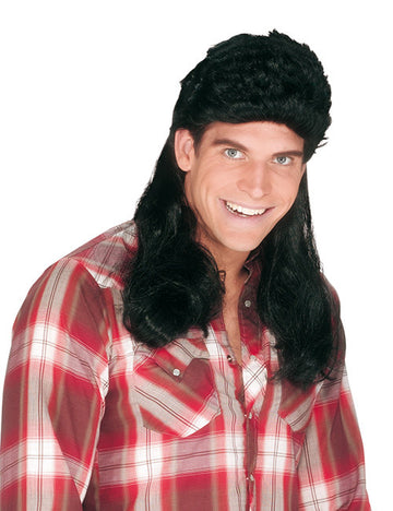 Super Mullet Paróka fekete 