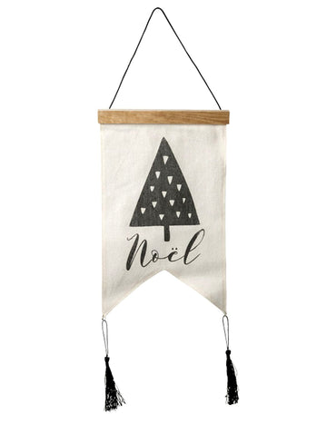 Grafikus karácsonyi vászon fali dekoráció 37 x 40 cm felakasztani