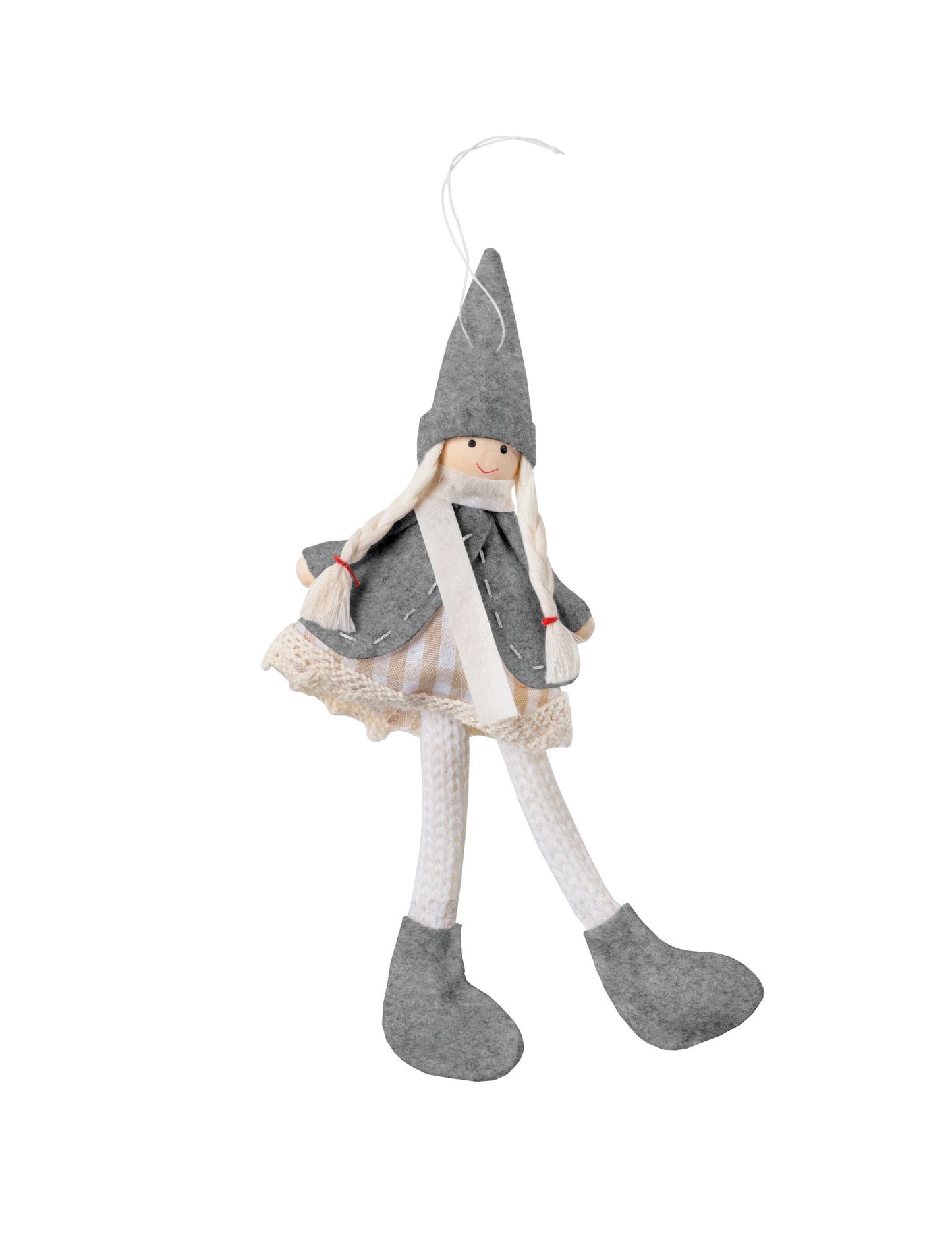 Szürke baba függőlámpa 11 cm karácsonyra