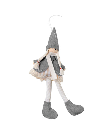 Szürke baba függőlámpa 11 cm karácsonyra