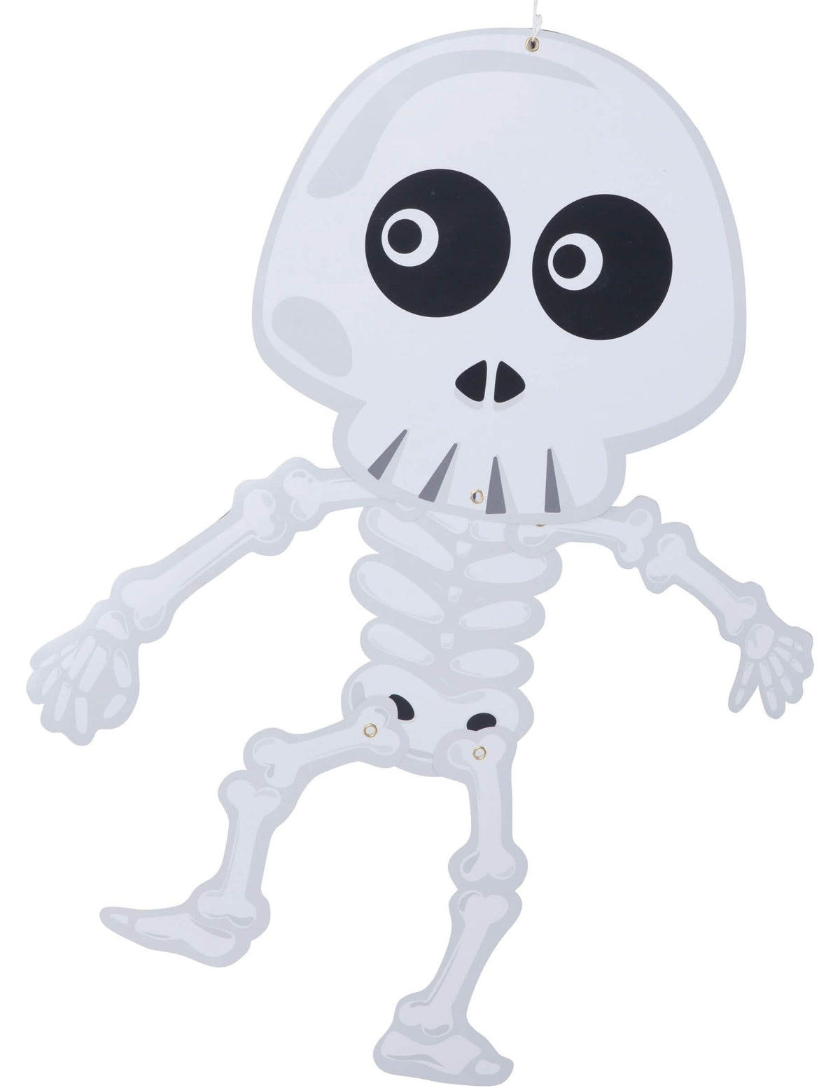 Csuklós csontszerkezetes függődísz halloweenre fehér és fekete