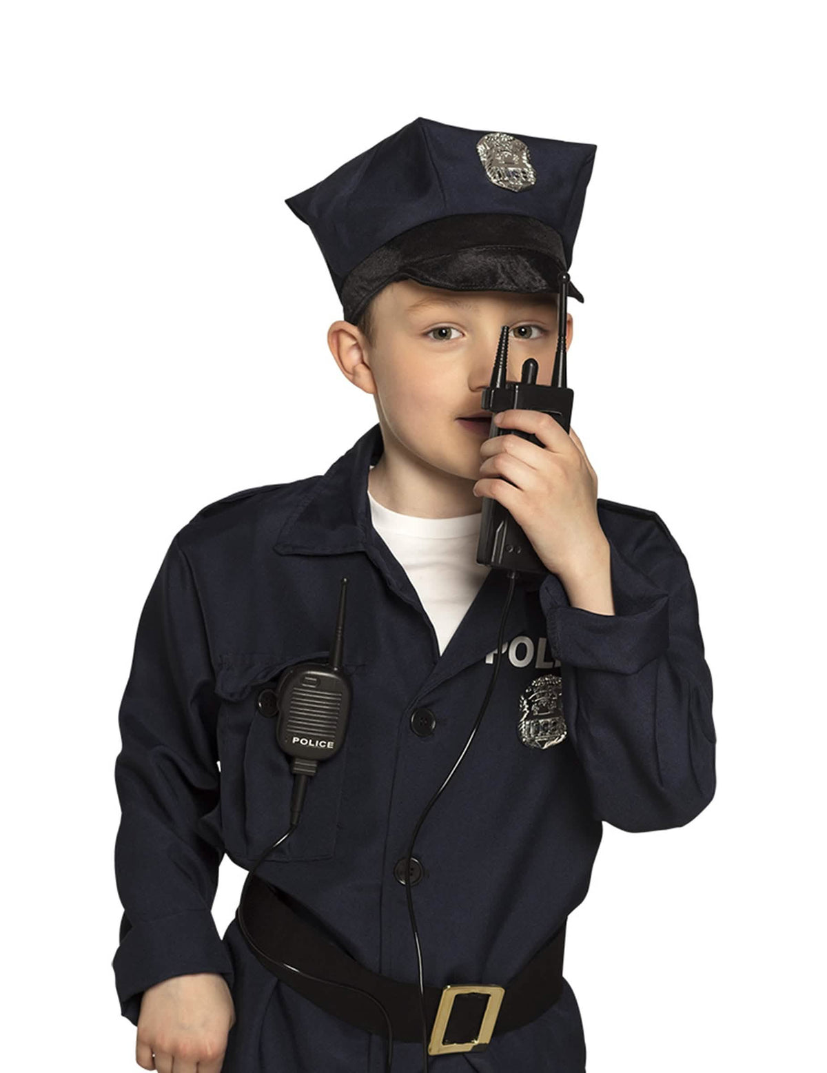 Gyermekeknek való fekete rendőr walkie-talkie