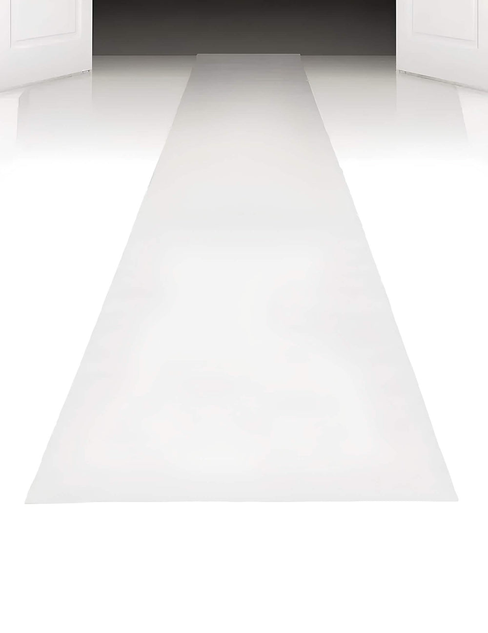 Vue en perspective du tapis de cérémonie pour fête