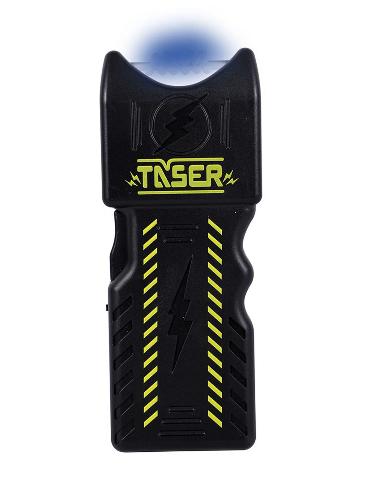 Détail de l'effet lumineux bleu du Taser factice de SWAT