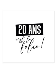 Decoration / Animation Anniversaire 20 ans pour adulte