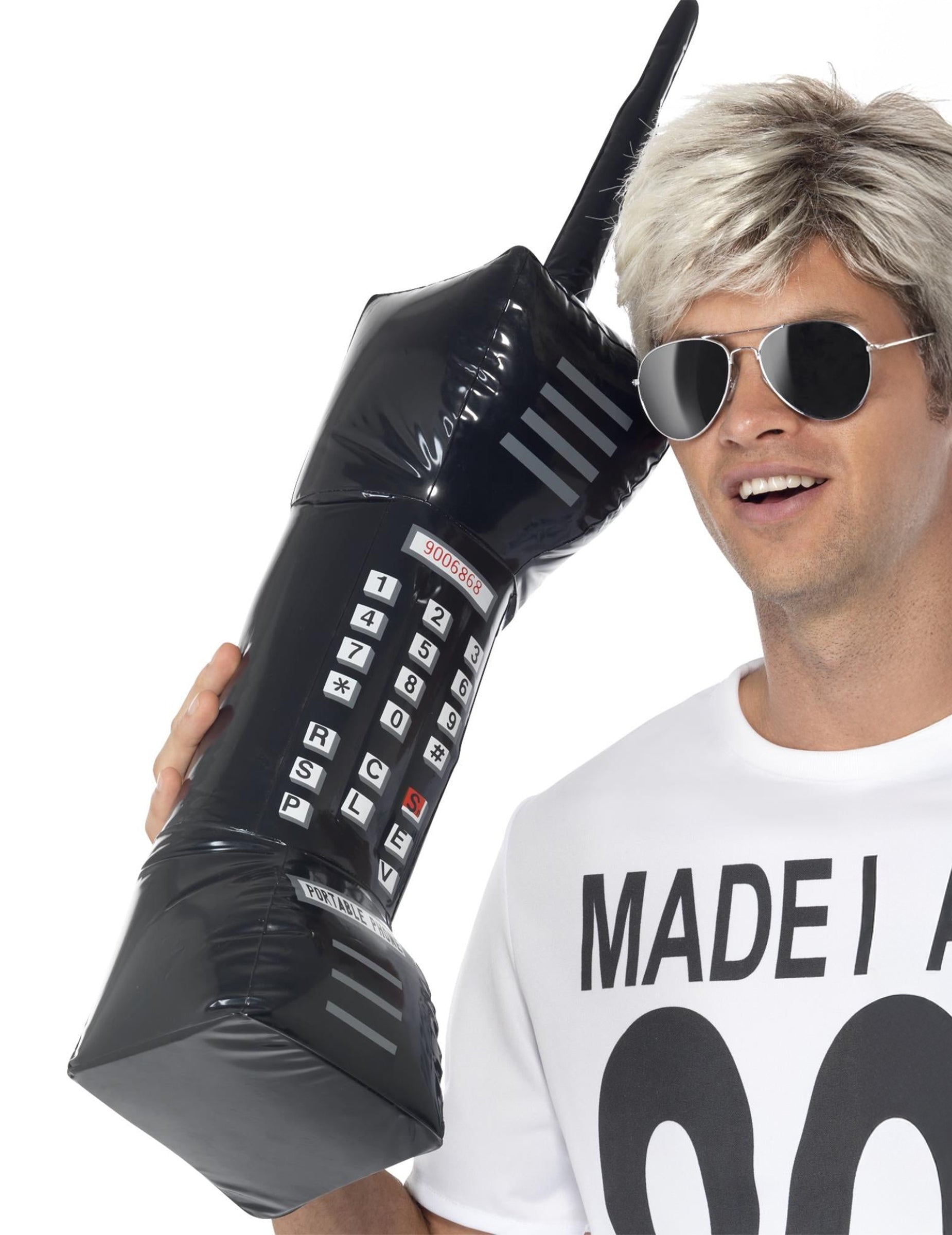 Téléphone portable gonflable pour adulte noir