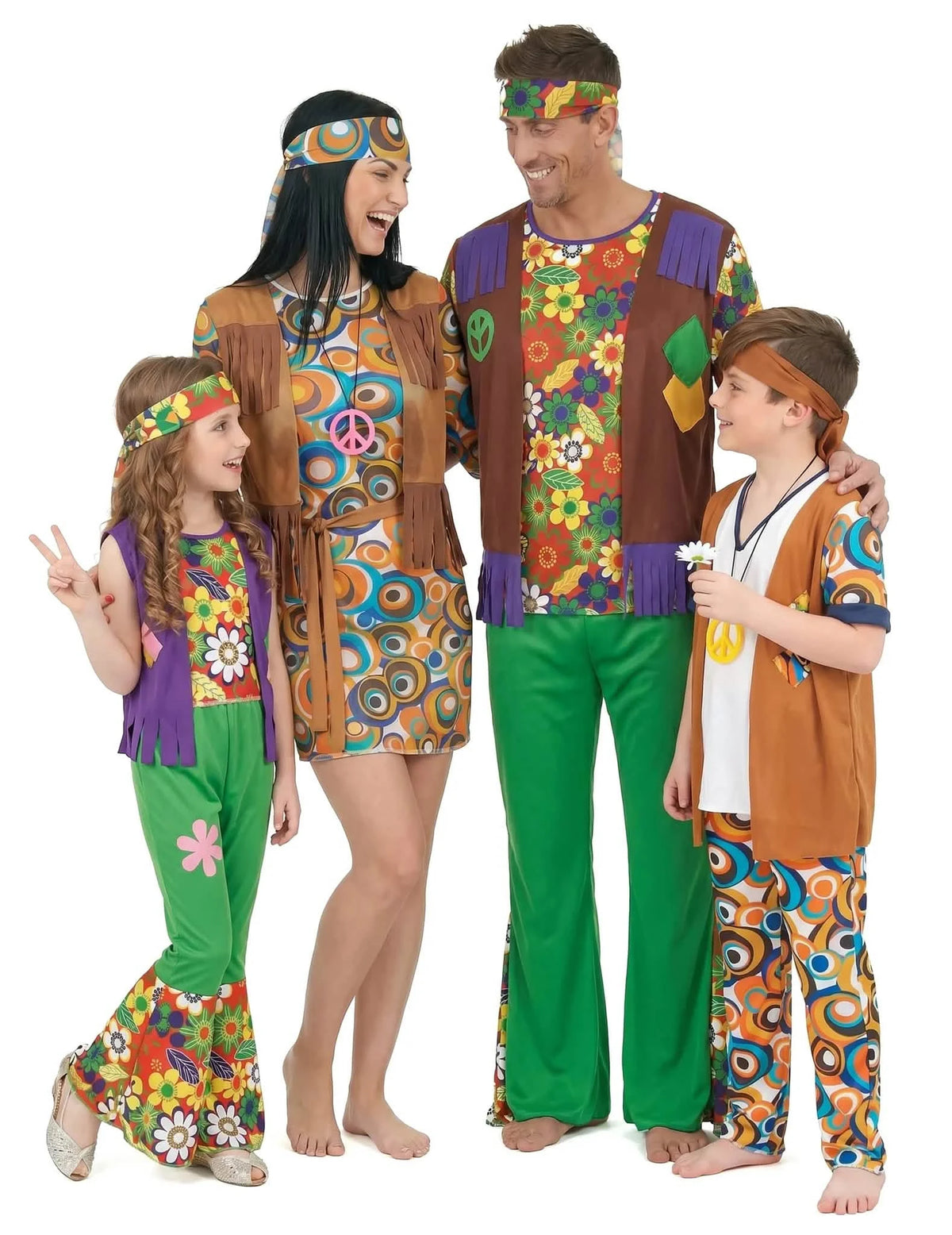 Hippie családi jelmez