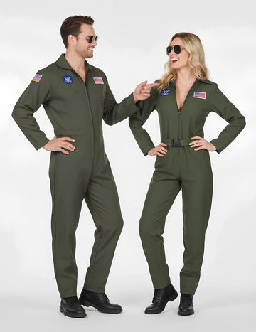 Repülőgéppilóta jelmez férfiaknak és nőknek