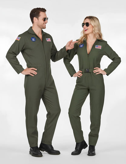 Repülőgéppilóta jelmez férfiaknak és nőknek