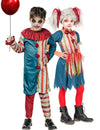 Színes bohóc páros jelmez gyerek Halloweenra