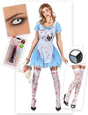 Alice zombis női Halloween jelmezcsomag