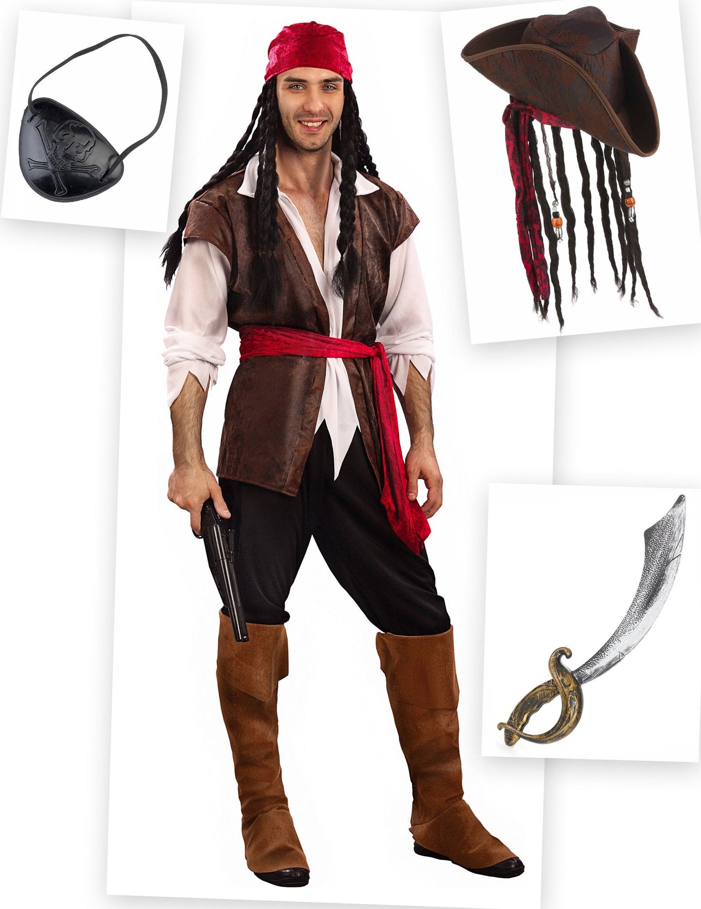 Pack déguisement pirate homme