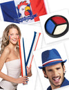 kék-fehér-piros szurkolói kit