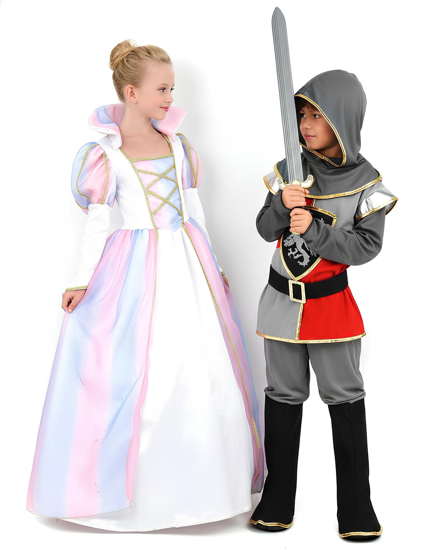 Lovag és hercegnő jelmezcsomag gyerekeknek